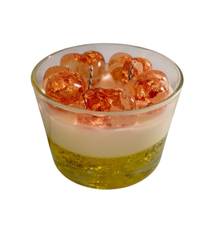 Velas de regalo con corazones de cera